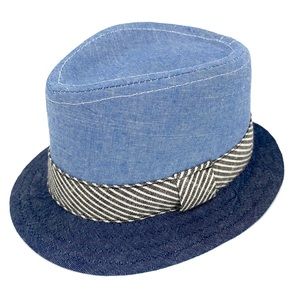 CAT & JACK NEW Baby Boys Fedora Blue Chambray Brim